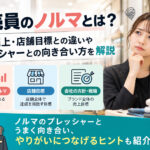 販売員のノルマとは？個人売上・店舗目標との違いやプレッシャーとの向き合い方を解説